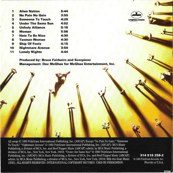 Scorpions : Face The Heat (CD, Album)