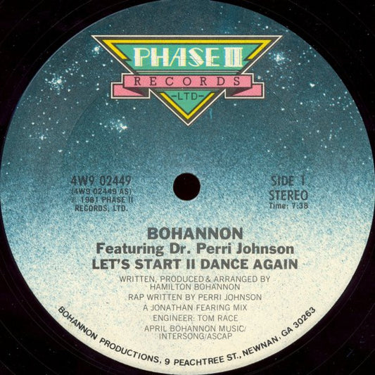 Bohannon* : Let's Start II Dance Again (12")