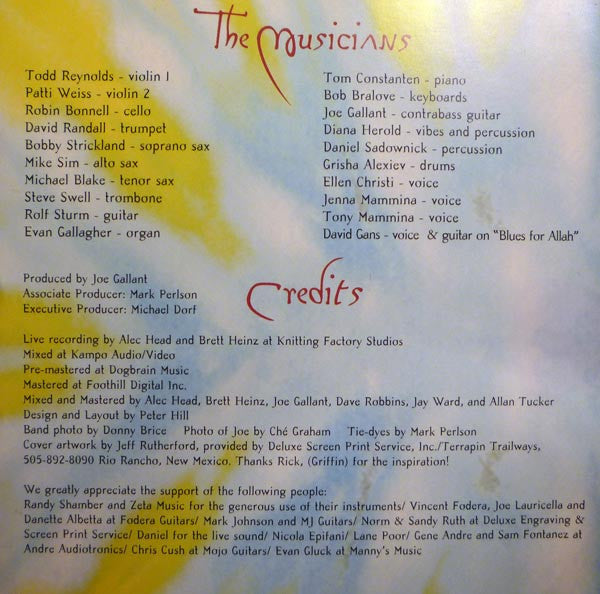 Joe Gallant & Illuminati : The Blues For Allah Project (CD)