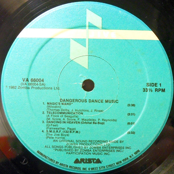 Various : Dangerous Dance Music (LP, Comp)