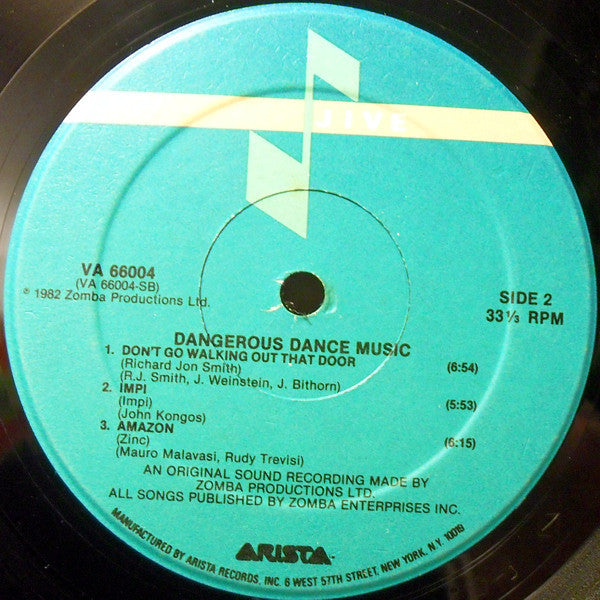 Various : Dangerous Dance Music (LP, Comp)