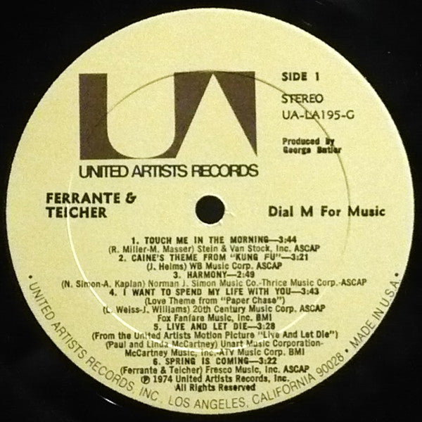 Ferrante & Teicher : Dial M For Music (LP, Album)