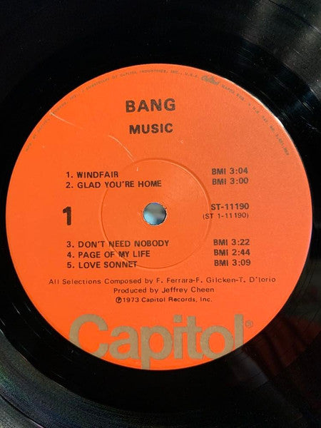 Bang (12) : Music (LP, Album, Win)