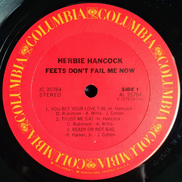 Herbie Hancock : Feets Don't Fail Me Now (LP, Album, Ter)