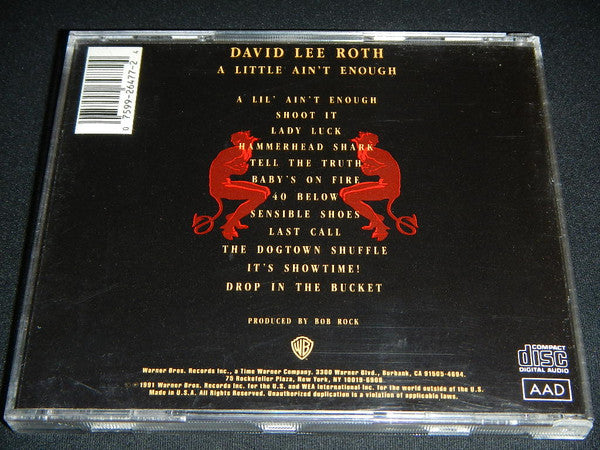 David Lee Roth : A Little Ain't Enough (CD, Album)