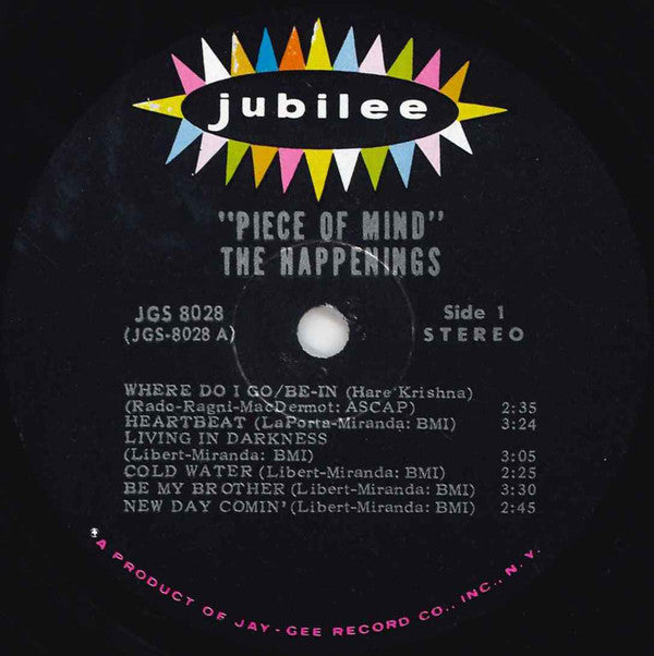 The Happenings : Piece Of Mind (LP)