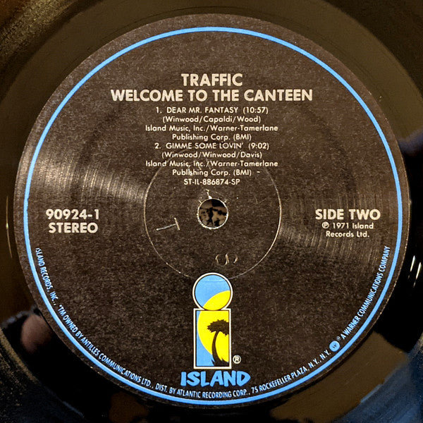 Traffic : Welcome To The Canteen (LP, Album, RE)