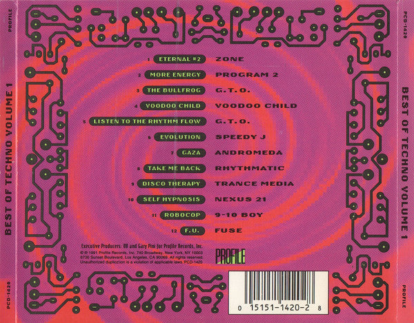 Various : Best Of Techno - Volume One (CD, Comp)