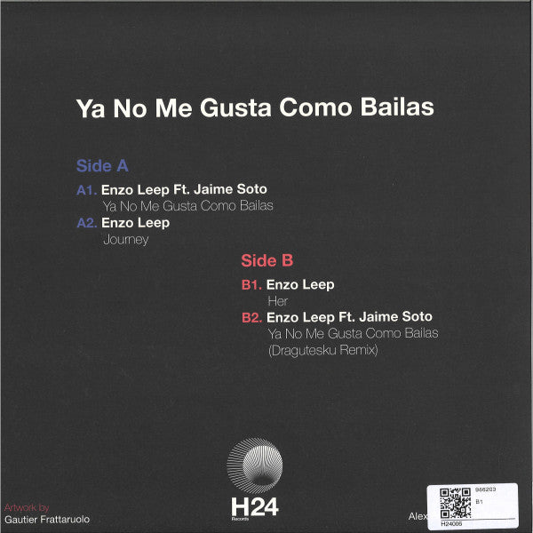 Enzo Leep : Ya No Me Gusta Como Bailas (12")