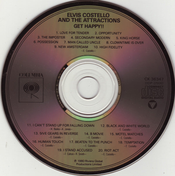 Elvis Costello & The Attractions : Get Happy!! (CD, Album, RE)