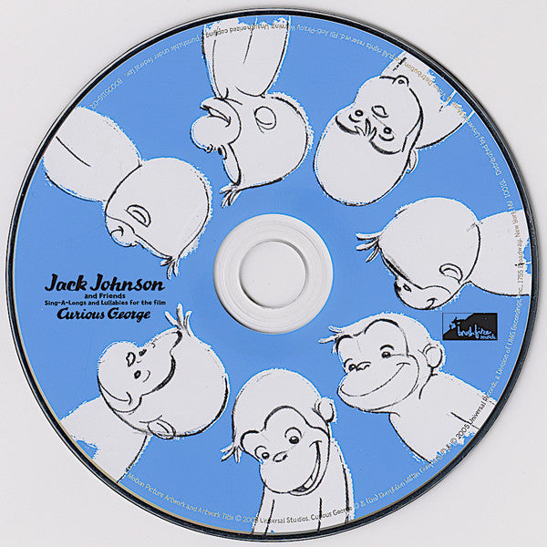 Jack Johnson And Friends* : Sing-A-Longs And Lullabies For The Film Curious George (CD, Album, RE, Dig)
