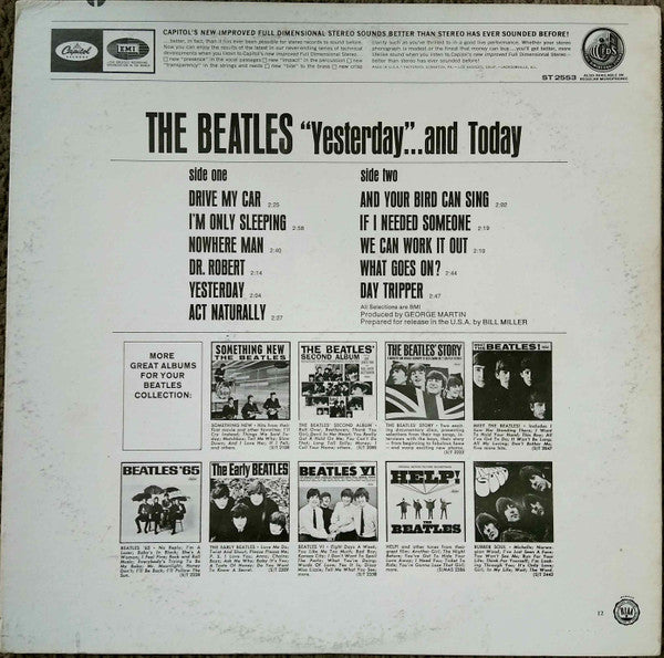 The Beatles : Yesterday And Today (LP, Album, Comp, RE, Jac)