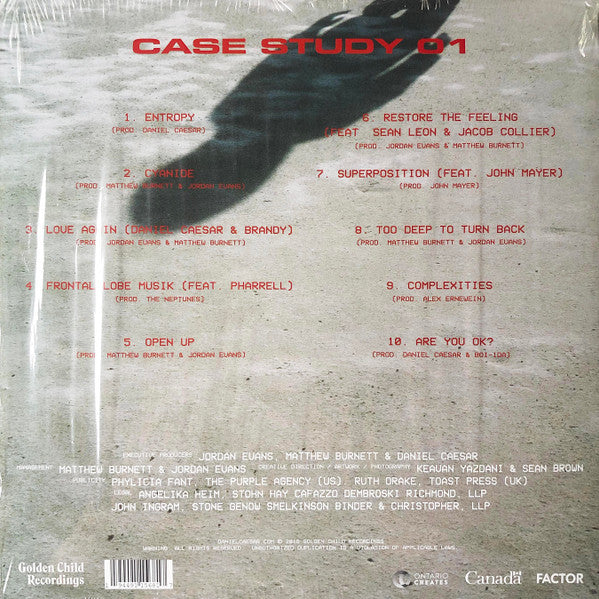 Daniel Caesar (2) : Case Study 01 (LP, Album, Pin)