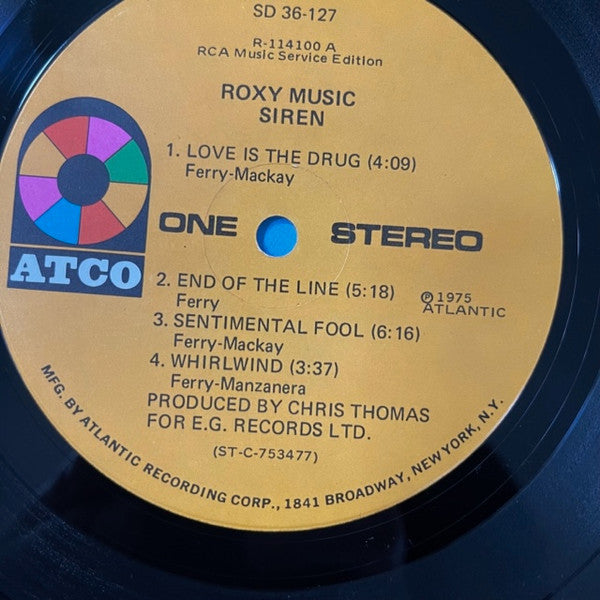 Roxy Music : Siren (LP, Club)
