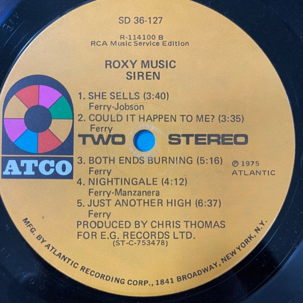 Roxy Music : Siren (LP, Club)