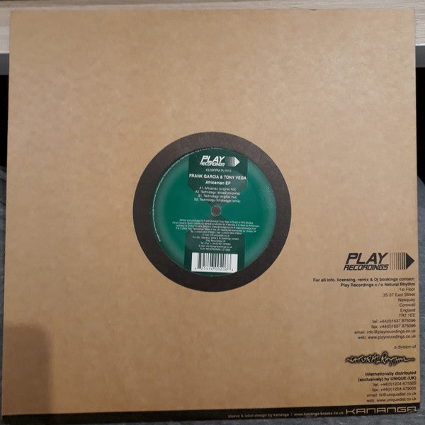 Frank Garcia & Tony Vega (5) : Africaman EP (12")