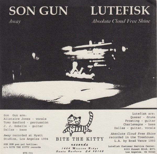Son Gun / Lutefisk : Away / Absolute Cloud Free Shine (7")