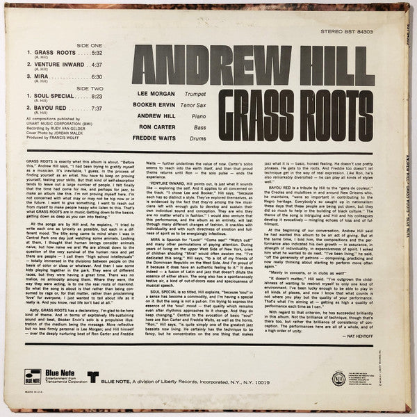 Andrew Hill : Grass Roots (LP, Album)