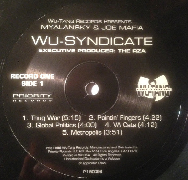 Myalansky & Joe Mafia In Wu-Syndicate* : Wu-Syndicate (2xLP, Album)