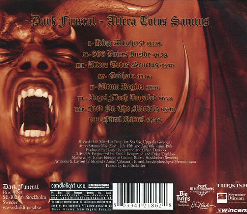 Dark Funeral : Attera Totus Sanctus (CD, Album)