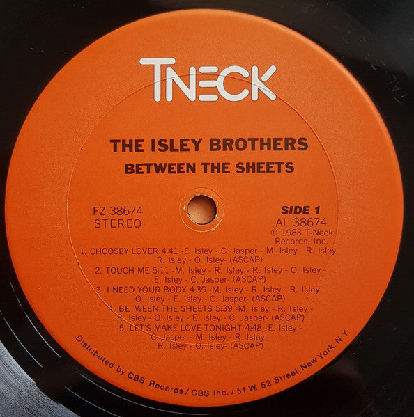 The Isley Brothers : Between The Sheets (LP, Album, Car)