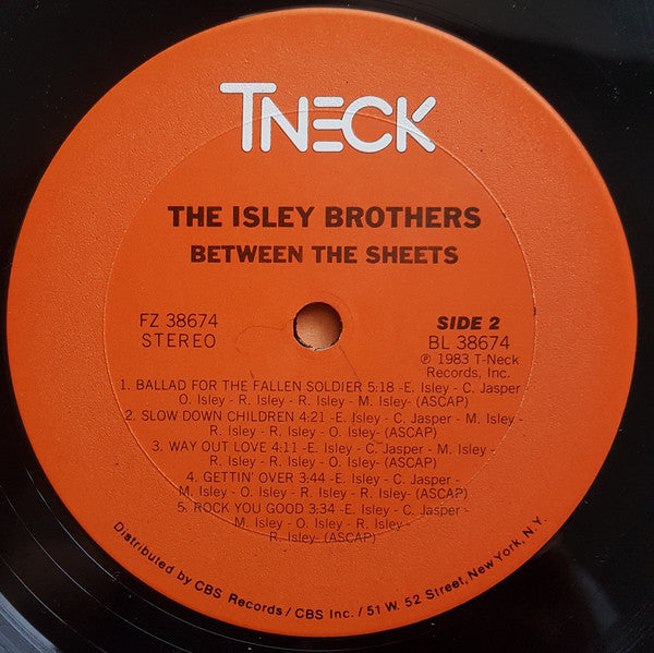 The Isley Brothers : Between The Sheets (LP, Album, Car)