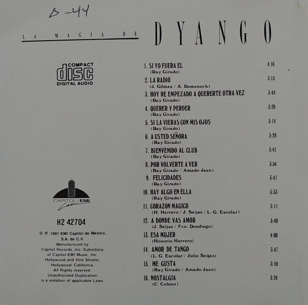 Dyango : La Magia De Dyango (CD, Comp)