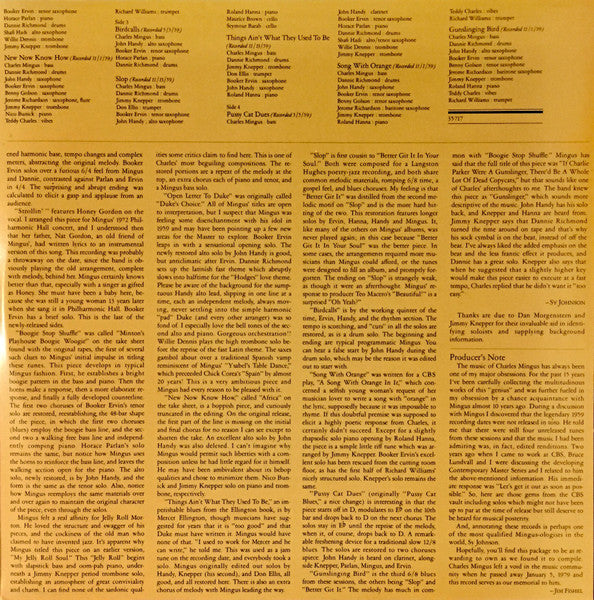 Charles Mingus : Nostalgia In Times Square / The Immortal 1959 Sessions (2xLP, Album, San)