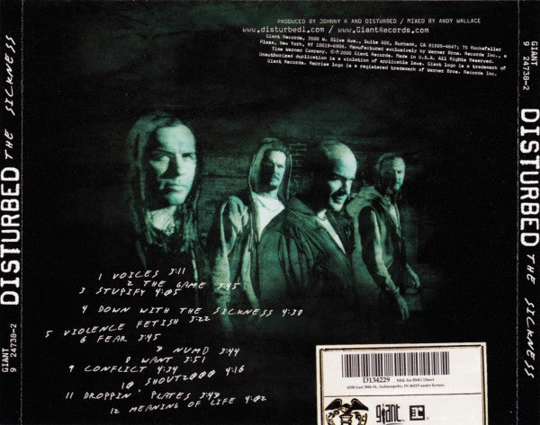 Disturbed : The Sickness (CD, Album, Club)