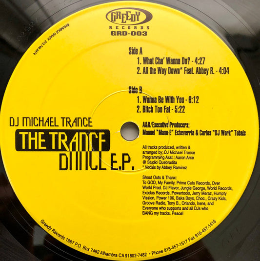 DJ Michael Trance* : The Trance Dance E.P. (12", EP)