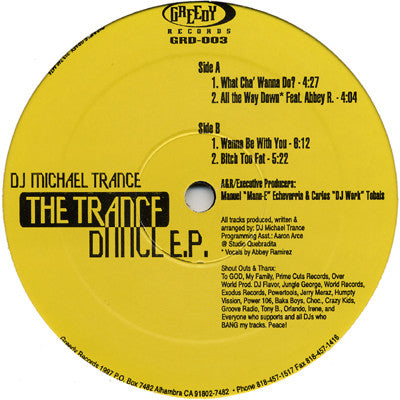 DJ Michael Trance* : The Trance Dance E.P. (12", EP)