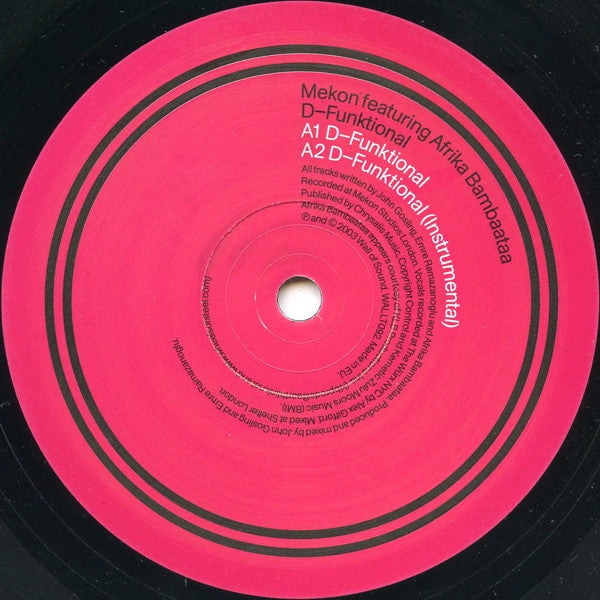 Mekon Featuring Afrika Bambaataa : D-Funktional (12")