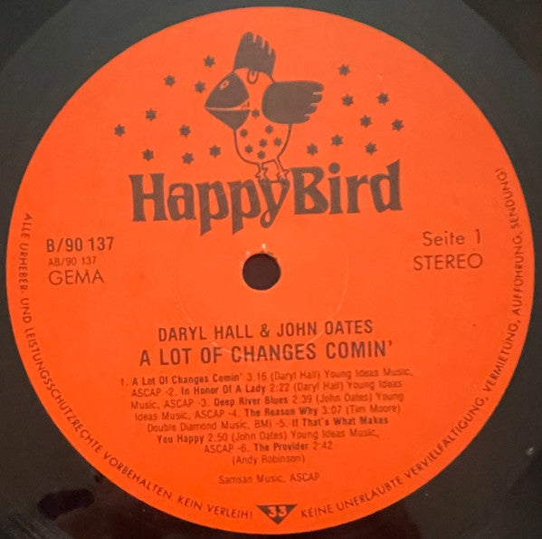 Daryl Hall & John Oates : A Lot Of Changes Comin' (LP, Comp)
