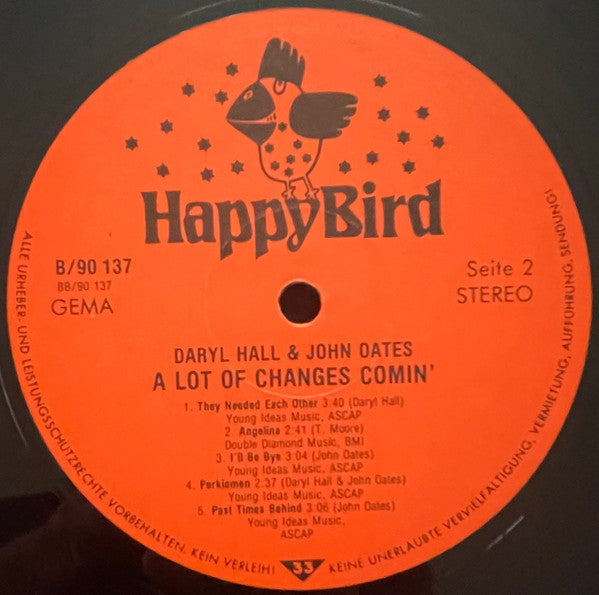 Daryl Hall & John Oates : A Lot Of Changes Comin' (LP, Comp)