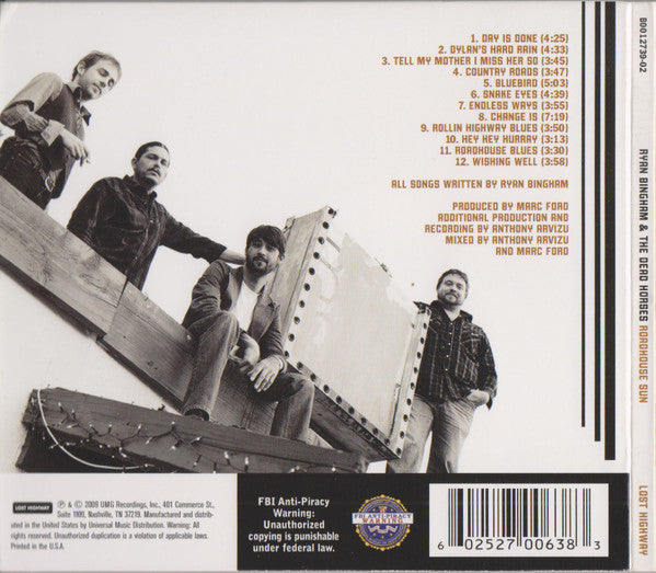Ryan Bingham & The Dead Horses : Roadhouse Sun (CD, Album, Dig)