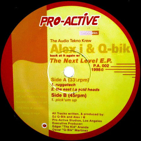 Alex i & Q-bik : The Next Level E.P. (12")