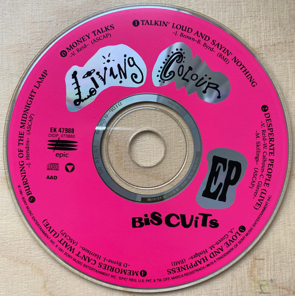 Living Colour : Biscuits EP (CD, EP, RP)