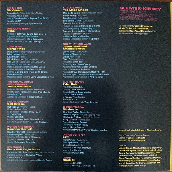 Sleater-Kinney : Dig Me In: A Dig Me Out Covers Album (LP, Album, Gre)