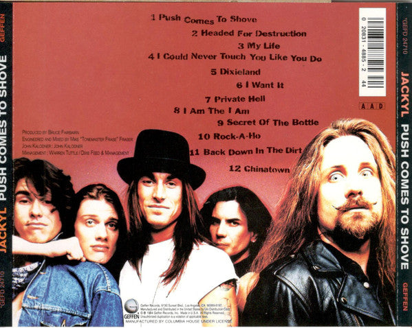 Jackyl : Push Comes To Shove (CD, Album, Unc)