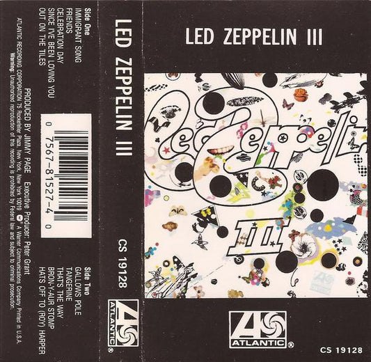 Led Zeppelin : Led Zeppelin III (Cass, Album, RE, AR)