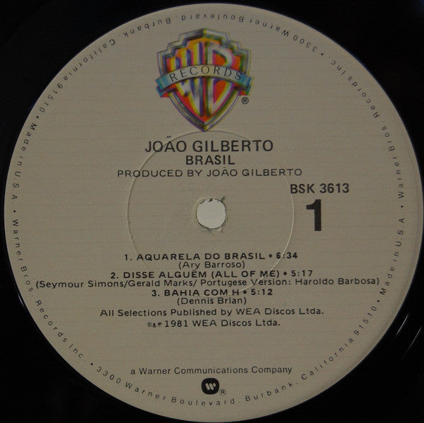 João Gilberto, Caetano Veloso, Gilberto Gil, Maria Bethânia : Brasil (LP, Album, Cap)