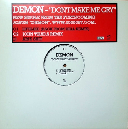 Demon : Don't Make Me Cry (12")