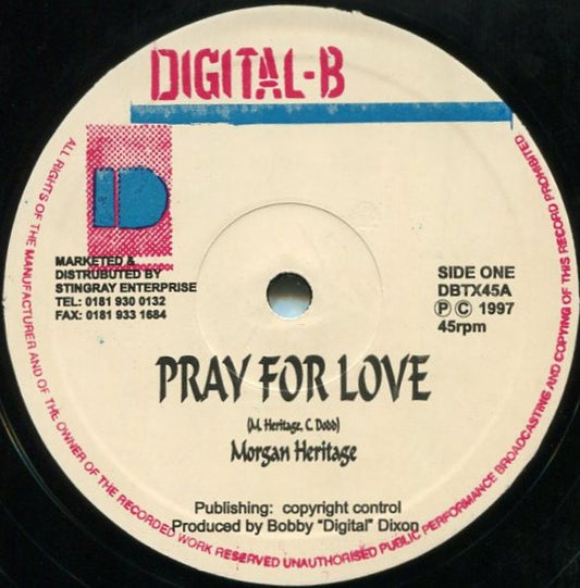 Morgan Heritage : Pray For Love (12")