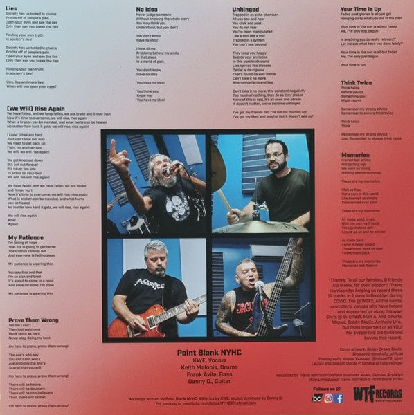 Point Blank NYHC : (We Will) Rise Again (LP, Album, Num, Sun)