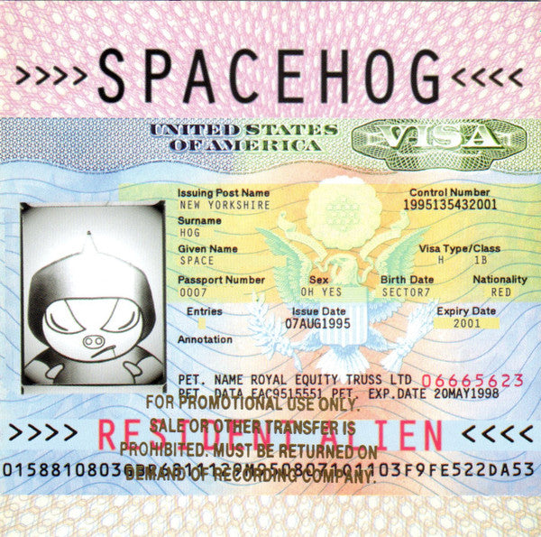 Spacehog : Resident Alien (CD, Album, Promo)