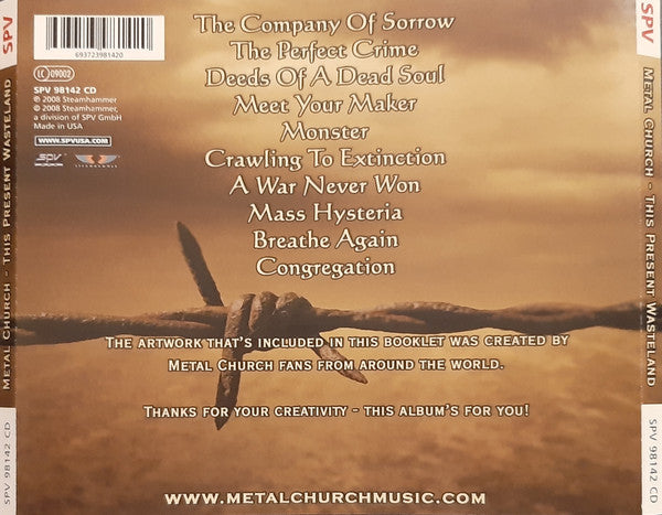 Metal Church : This Present Wasteland (CD, Album)