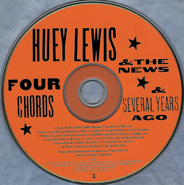 Huey Lewis & The News : Four Chords & Several Years Ago (CD, Album, ARC)