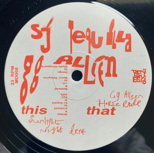 SJ Tequilla : GG Allien (12",33 ⅓ RPM,EP)
