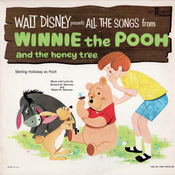 Sterling Holloway : All The Songs From Winnie The Pooh And The Honey Tree (LP, Album, RP)