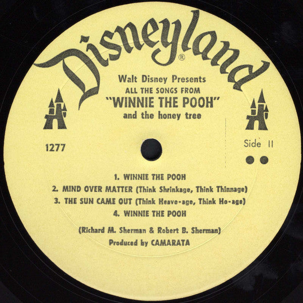 Sterling Holloway : All The Songs From Winnie The Pooh And The Honey Tree (LP, Album, RP)